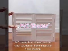 Dimensões personalizáveis Janela de revestimento de PVCJanela elétrica de toldo de PVC com persianas