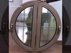 EPDM Borracha Weatherstripping Alumínio Círculo Janela Redonda Upvc Janela de vidro duplo