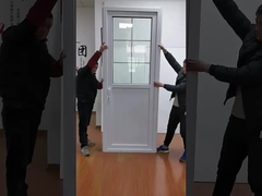 Porta de engrenagem de PVC branco tamanho personalizável porta balançante de PVC